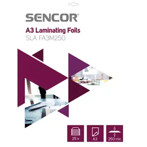 SENCOR A3 formato laminavimo maišeliai