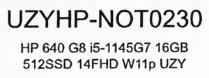 HP ProBook 640 G8 14 Coliai 1920 x 1080 16 GB 512 GB Intel® Core™ i5 i5-1145G7 Intel Iris Xe Windows 11 Pro