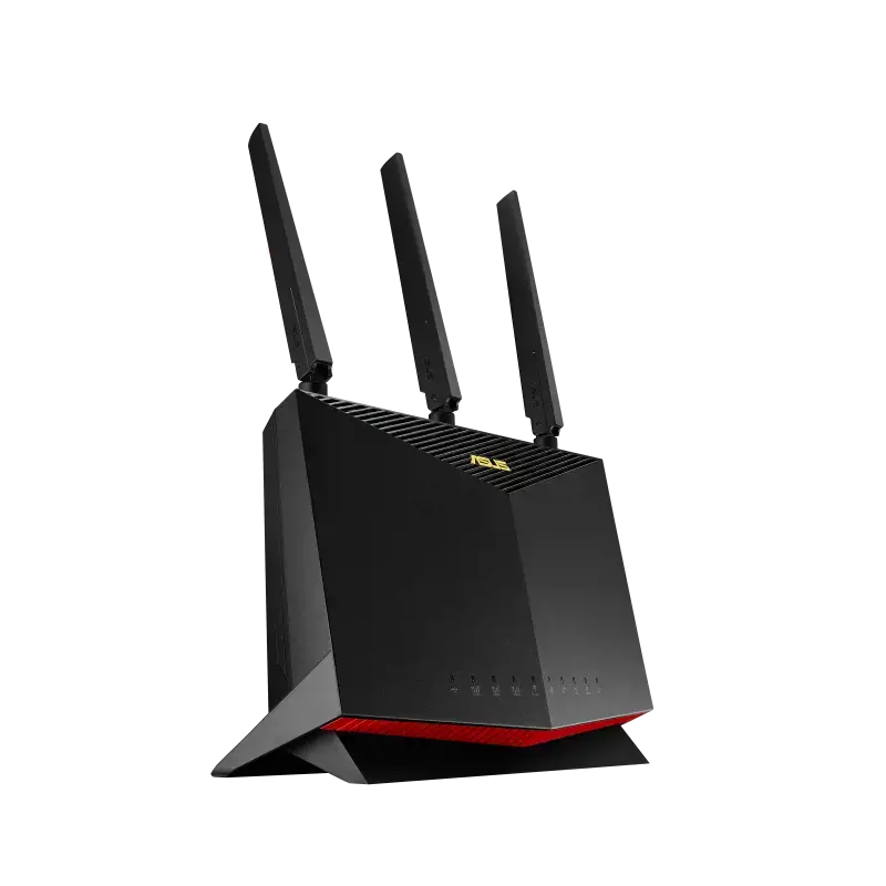 ASUS 4G-AC86U, "Wi-Fi 5" (802.11ac), dviejų dažnių (2,4 GHz / 5 GHz), Ethernet LAN, 3G, juodas, stalinis maršrutizatorius