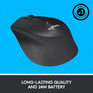 LOGITECH M330 Silent Plus Black - 2,4 GHz - EMEA