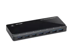 TP-Link UH720, USB 3.2 Gen 1 (3.1 Gen 1) Micro-B, USB 3.2 Gen 1 (3.1 Gen 1) Type-A, 5000 Mbps, juoda, 1 m, USB
