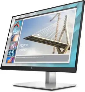 HP E-Series E24i G4 WUXGA Monitor, 61 cm (24"), 1920 x 1200 pixels, WUXGA, 5 ms, Black, Silver