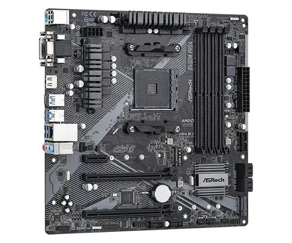 ASROCK B450M PRO4 R2.0 AM4 4xDDR4 4xSATA 1xM.2 mATX