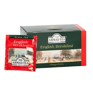 Arbata AHMAD ALU ENGLISH BREAKFAST, folijos vokeliuose (20 vnt. x 2 g)