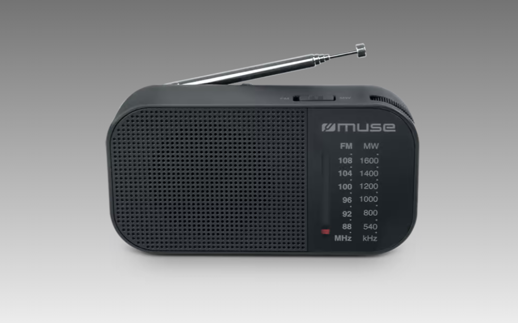 Nešiojamas radijas MUSE  FM, AM, juodas / M-025 R / 4500131