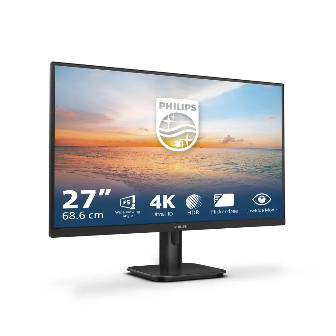 Philips 27E1N1800A/00 | 27 " | IPS | 16:9 | 60 Hz | 4 ms | 3840 x 2160 pixels | 350 cd/m² | HDMI ports quantity 2 | Black