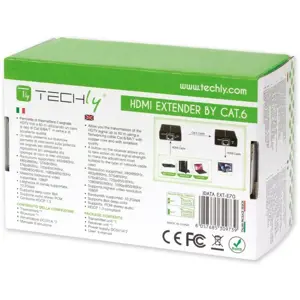 TECHLY 309739 Techly HDMI ilgintuvas su Cat.6/6a.7 kabeliu, iki 60 m Full HD 3D