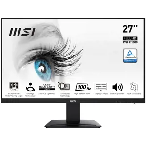 MSI Pro MP273A 27 colių monitorius, "Full HD" (1920 x 1080), 100 Hz, IPS, 4 ms, HDMI, "DisplayPort"…