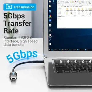 Vention USB 3.1(Gen 1) C vyriškos ir A moteriškos lyties OTG kabelis 0.15M Juodas PVC tipo, 0.15 m, USB C, USB A, USB 3.2 Gen 1 (3.1 Gen 1), 5000 Mbps, juodas