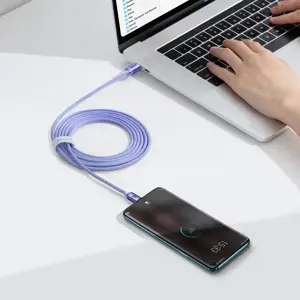 Baseus Crystal Shine Series cable USB cable for fast charging and data transfer USB Type C - USB Type C 100W 2m purple (CAJY000705)