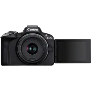 "Canon EOS R50", juoda + RF-S 18-45mm F4.5-6.3 IS STM rinkinys, 24,2 MP, 6000 x 4000 taškų, CMOS, 4K Ultra HD, jutiklinis ekranas, juoda