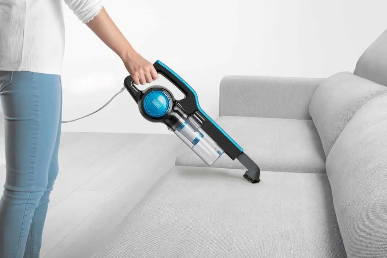 Black+Decker BXVMS602E Upright vacuum cleaner Black, Blue