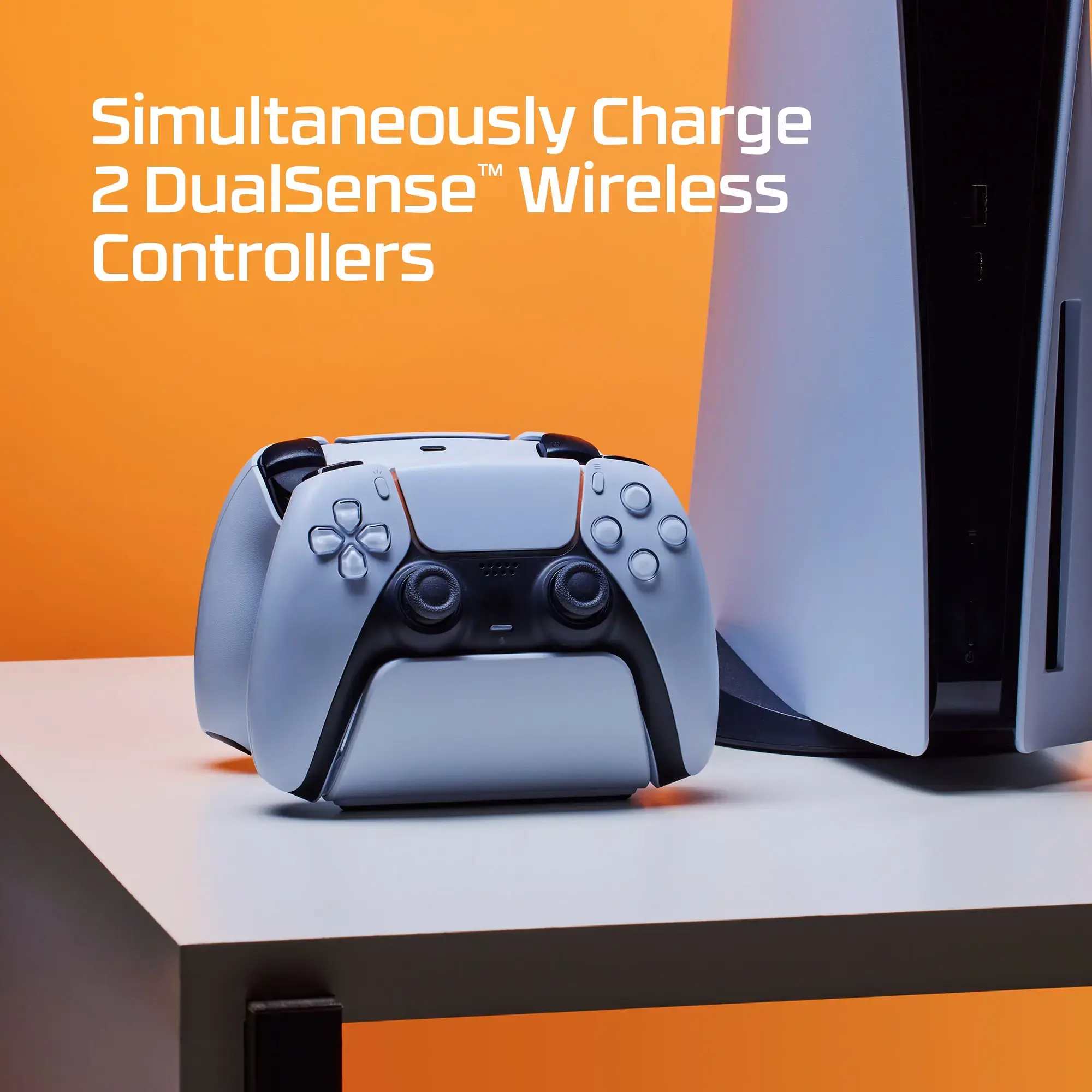 "HyperX CHARGEPLAY DUO PS5", "PlayStation 5", įkrovimo stovas, juodas, baltas, 5 V, 2 A, 6 val.