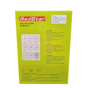 RedStar Lipnus Popierius A4, 1 etiketė, 100 ratų