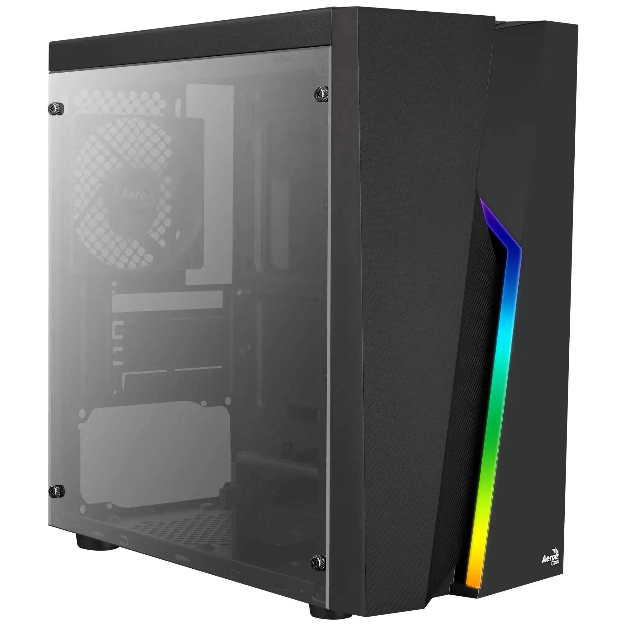 AEROCOOL PGS BOLT MINI RGB Black Mini Tower kompiuterio korpusas