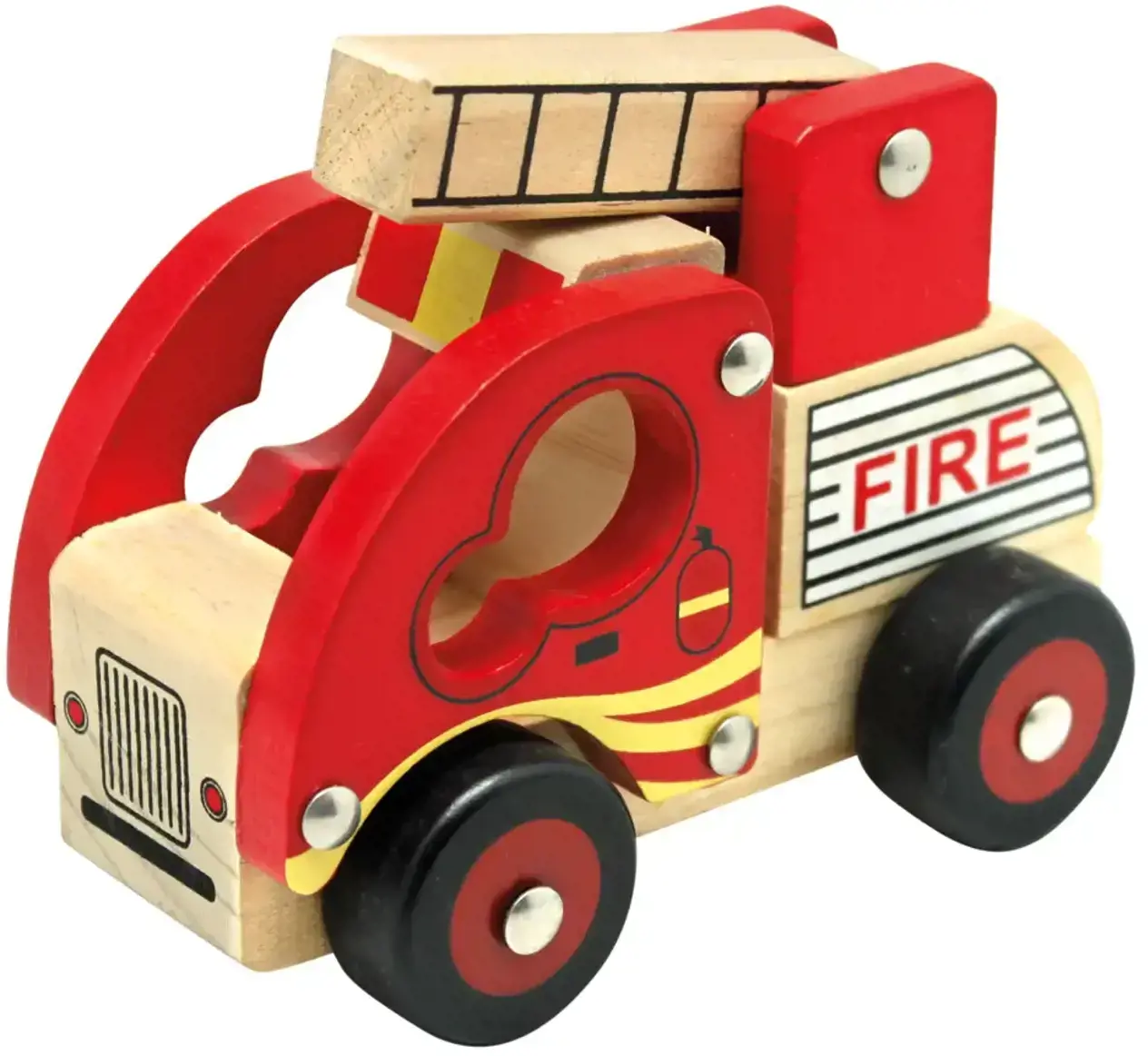 Medinė mašinėlė "Gaisrinės automobilis"