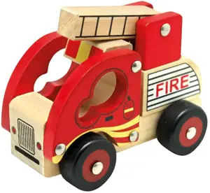 Medinė mašinėlė "Gaisrinės automobilis"