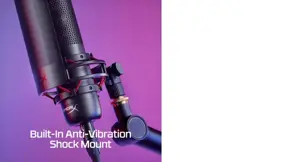 "HyperX ProCast" mikrofonas, -38 dB, 123 dB, 75 dB, 80 Hz, laidinis, XLR-3