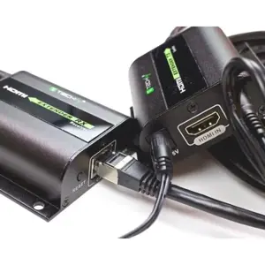 TECHLY 020355 "Techly" HDMI ilgintuvas "Cat.5e/6/6/6a.7" kabeliu, iki 60 m, su IR imtuvu