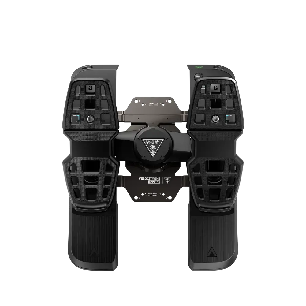 Turtle Beach VelocityOne Rudder, Pedals, PC, Xbox, Xbox One, Xbox Series S, Xbox Series X, Mode button, Wired, USB, Black