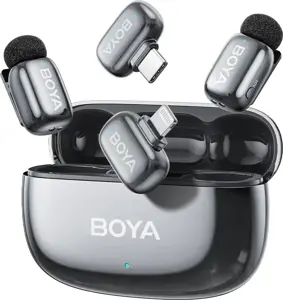 Boya wireless microphone mini 2-01 Lightning/USB-C, space gray
