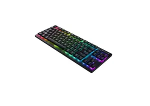 "Razer Deathstalker V2 Pro Tenkeyless", žaidimų klaviatūra, RGB LED apšvietimas, RU, juoda, belaidė, linijinis optinis jungiklis