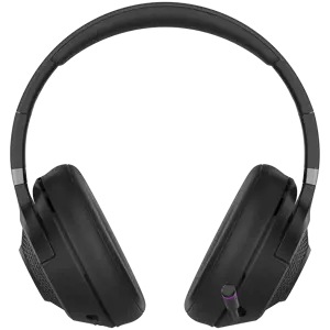 Lorgar Noah 701, žaidimų ausinės su mikrofonu, 2.4G+ BT 5.0 Realtek 8763, baterija 1000 mAh, C tipo įkrovimo kabelis 0,8 m, garso kabelis 1,5 m, dydis: 195*185*80 mm, 0,28 kg. Juoda