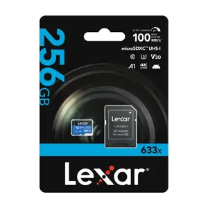 ATMINTIS MICRO SDXC 256GB UHS-I/W/ADAPTER LSDMI256BB633A LEXAR