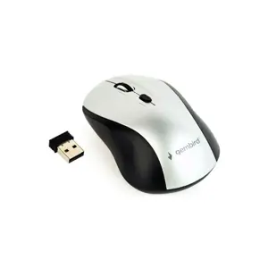 GEMBIRD MUSW-4B-02-BS Gembird Belaidė optinė pelė MUSW-4B-02-BS, 1600 DPI, nano USB, juodai sidabri…