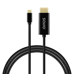 SAVIO CL-191 USB-C to HDMI Cable, 30Hz, 2m, plastic