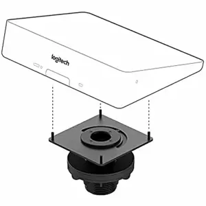"Logitech Tap" stalo laikiklis, Stalo laikiklis, Juodas, Stalas, Logitech, Tap, 244 mm