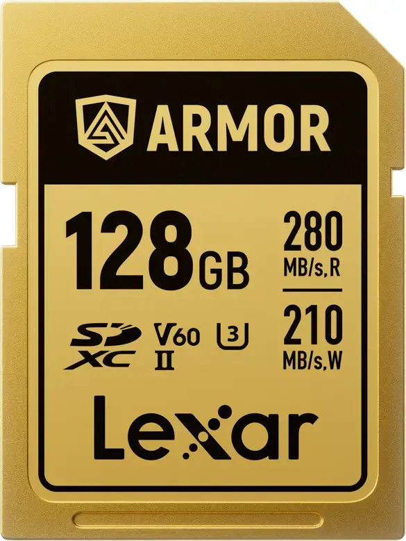 Lexar memory card SDXC 128GB Armor Gold UHS-II U3
