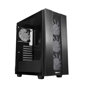 Chieftec HUNTER 2, Midi Tower, PC, Black, ATX, micro ATX, Micro-ITX, Metal, Tempered glass, Gaming