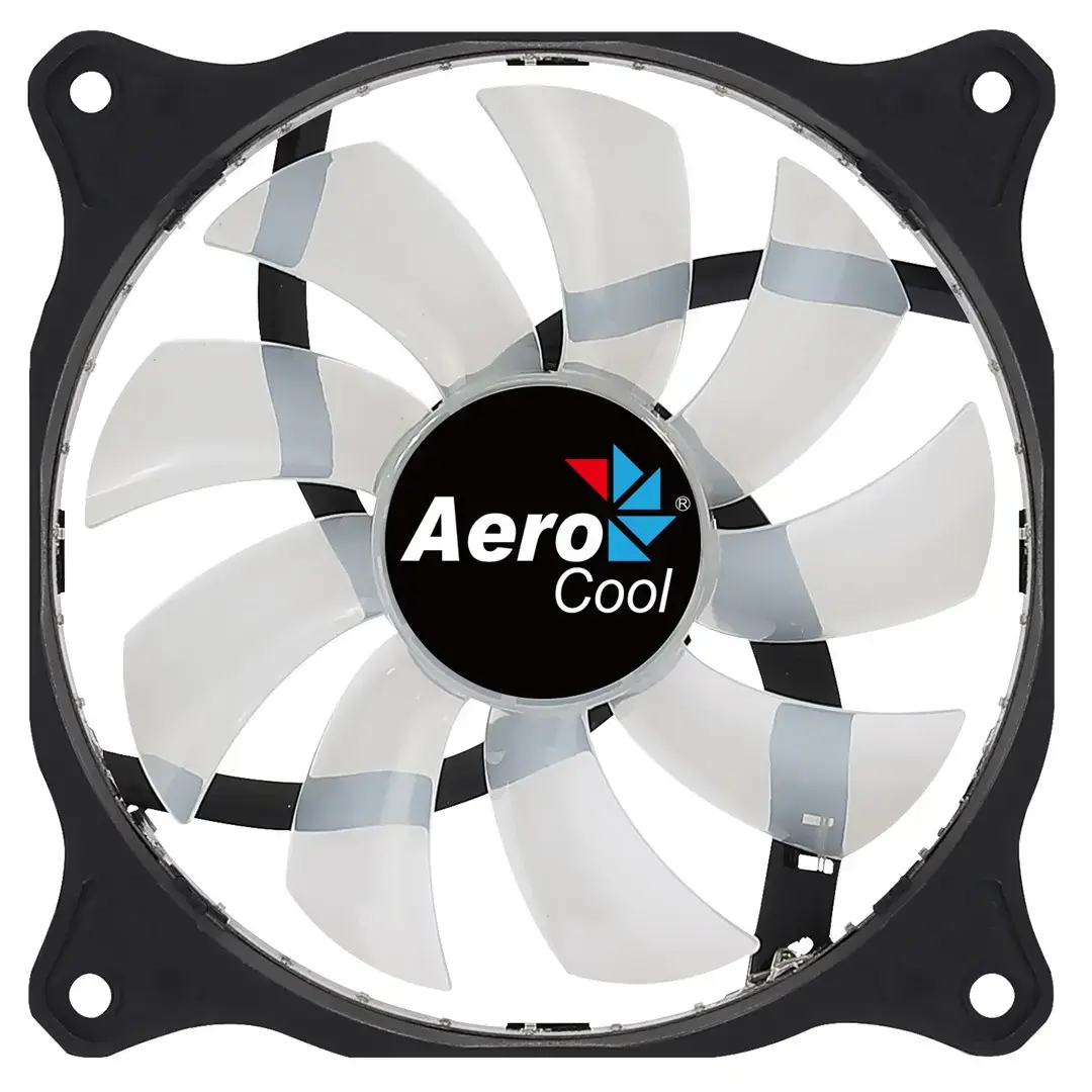 "Aerocool COSMO12FRGB" kompiuterio ventiliatorius 12 cm LED RGB Molex jungtis, tylus, juodas, ventiliatorius, 12 cm, 1000 aps/min, 23,9 dB, 26,2 cfm, juodas
