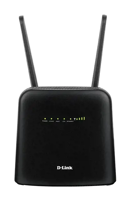 D-Link DWR-960 LTE Cat7 Wi-Fi AC1200 maršrutizatorius, "Wi-Fi 5" (802.11ac), dviejų dažnių (2,4 GHz / 5 GHz), Ethernet LAN, 3G, juodas, nešiojamasis maršrutizatorius
