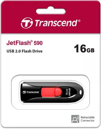 ATMINTIES KAUPIKLIS FLASH USB2 16GB/590 TS16GJF590K TRANSCEND