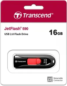 ATMINTIES KAUPIKLIS FLASH USB2 16GB/590 TS16GJF590K TRANSCEND