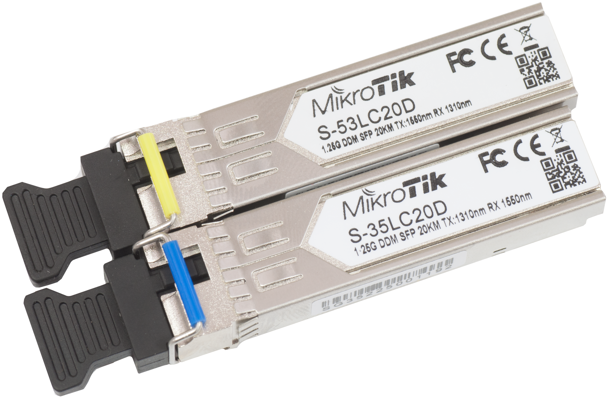 MIKROTIK S-3553LC20D SFP modulis 1,25 Gb/s 20 km vieno režimo pora