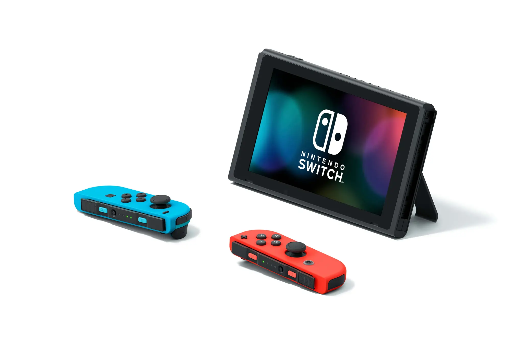 "Nintendo Switch", "Nintendo Switch", 768 MHz, 4000 MB, mėlyna, pilka, raudona, analoginis / skaitmeninis, D-pad