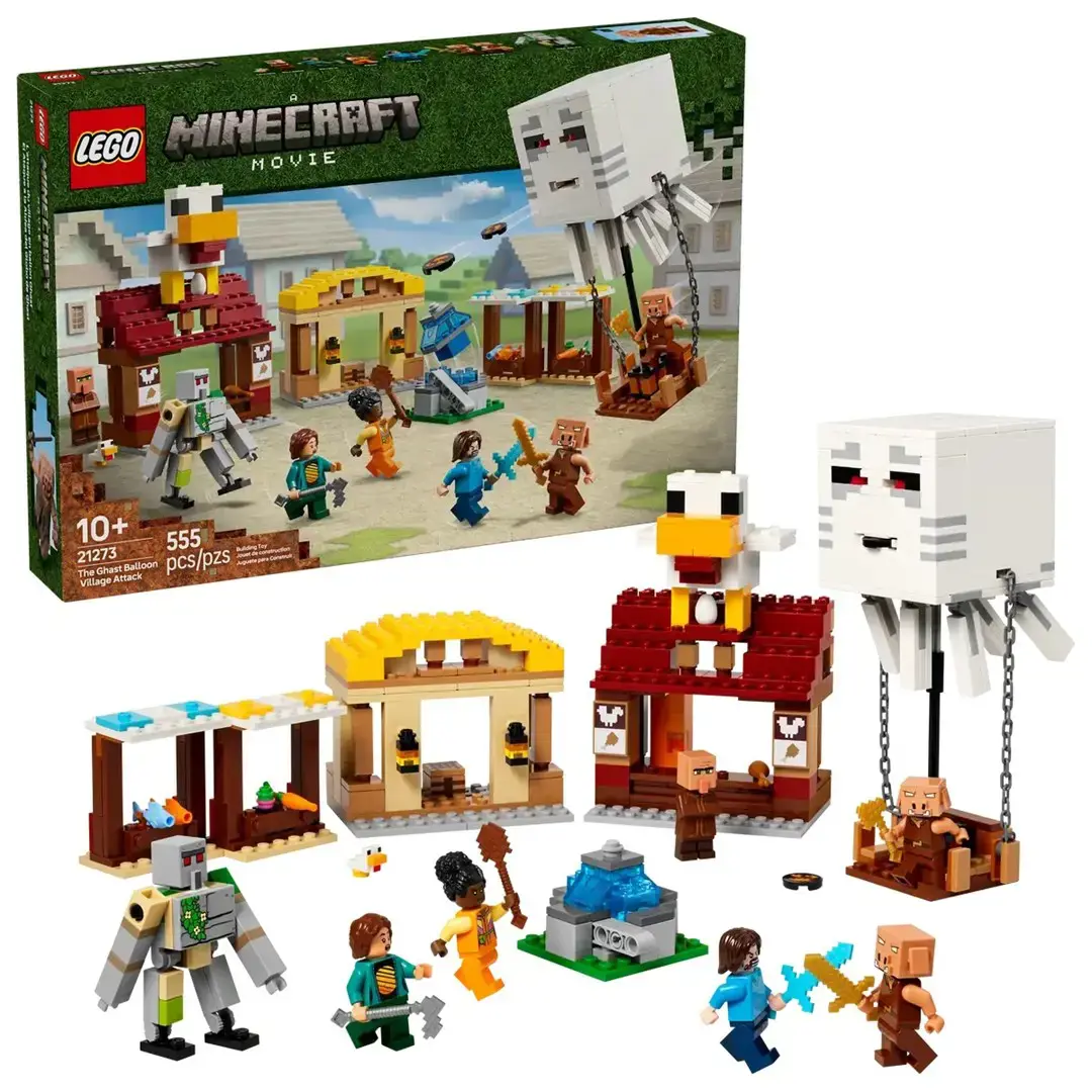 LEGO MINECRAFT 21273 The Ghast Balloon Village Attack