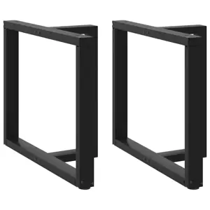 Valgomojo stalo kojelės, 2 vnt., juodos, 90x35x(72-73) cm, plienas