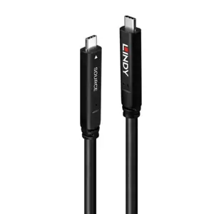 Lindy 10m USB 3.2 Gen 1 and DP 1.4 Type C Hybrid Cable, 10 m, USB C, USB C, USB 3.2 Gen 1 (3.1 Gen …