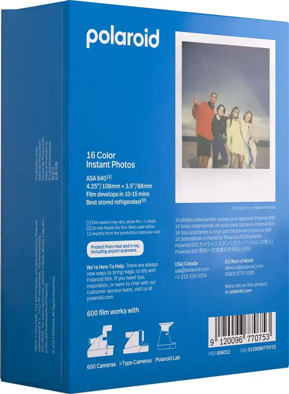 POLAROID COLOR FILM FOR 600 2-PACK