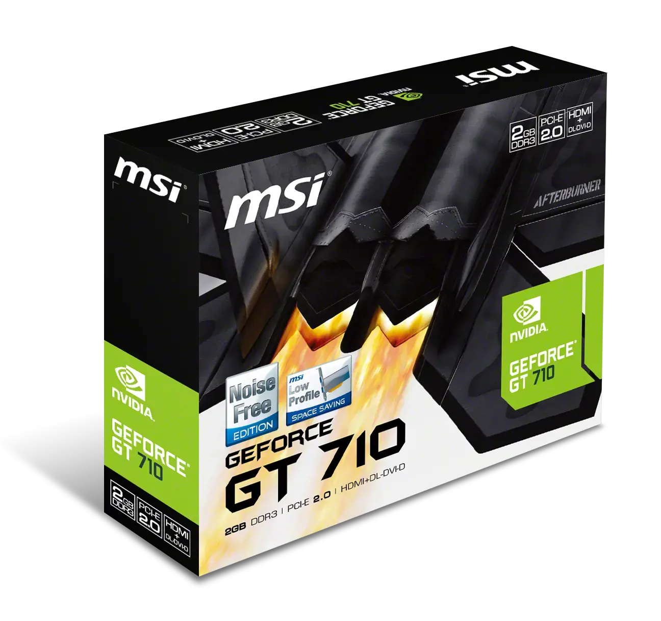 Vaizdo plokštė MSI GeForce GT 710 2 GB, GDDR3, 64 bitai, V809-2000R