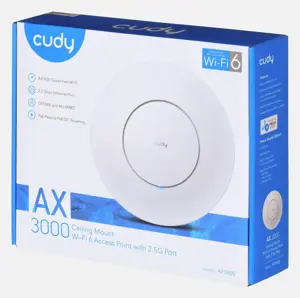 Cudy AP3000 wireless access point 2976 Mbit/s White Power over Ethernet (PoE)