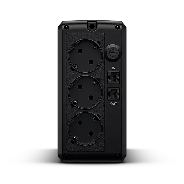 CYBERPOWER UT850EG Line-Interactive 850VA LED AVR USB HID suderinamas išėjimas 3 Schuko juoda