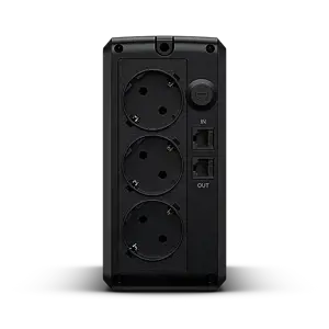 CYBERPOWER UT850EG Line-Interactive 850VA LED AVR USB HID suderinamas išėjimas 3 Schuko juoda