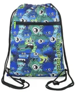 Maišelis sportinei aprangai CoolPack Vert Wiggly Eyes Blue