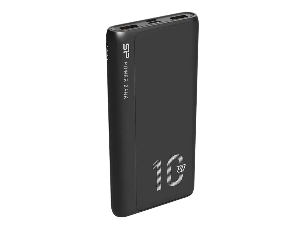 Silicon Power QP15, 10000 mAh, ličio polimeras (LiPo), greitasis įkrovimas 3.0, 18 W, juodas