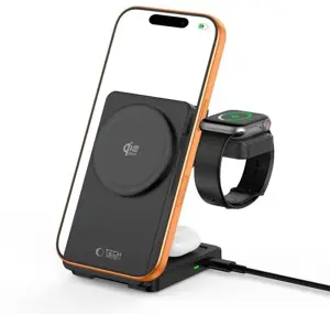 Tech-Protect wireless charger A56 3in1 MagSafe 25W, black